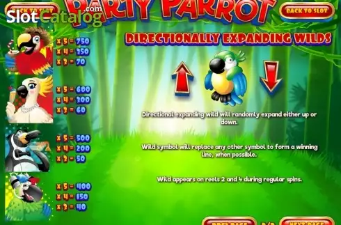 Скрин8. Party Parrot слот