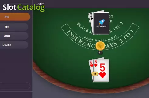 Скрин3. Blackjack (Rocketpot Originals) слот