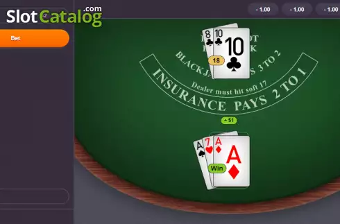 Скрин4. Blackjack (Rocketpot Originals) слот
