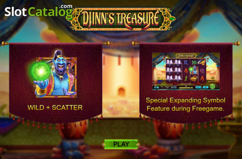 Скрин2. Djinns Treasure слот