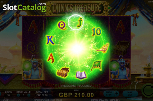 Скрин5. Djinns Treasure слот