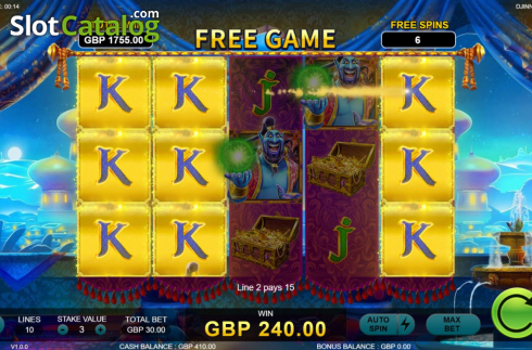 Скрин9. Djinns Treasure слот