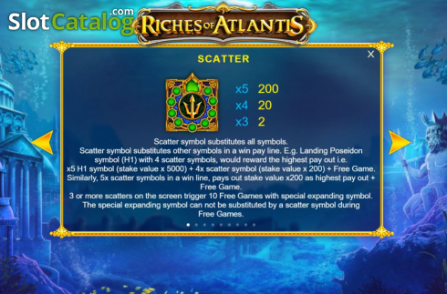 Скрин7. Riches of Atlantis (Markor Technology) слот