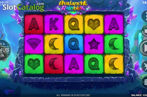 Скрин2. Avalanche Rainblox слот
