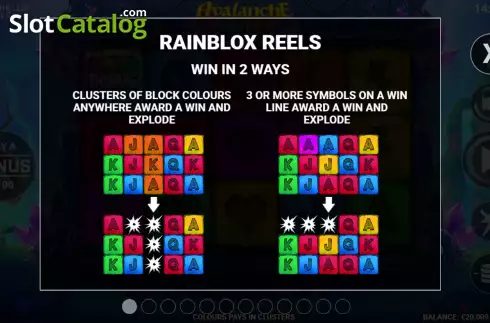 Скрин5. Avalanche Rainblox слот
