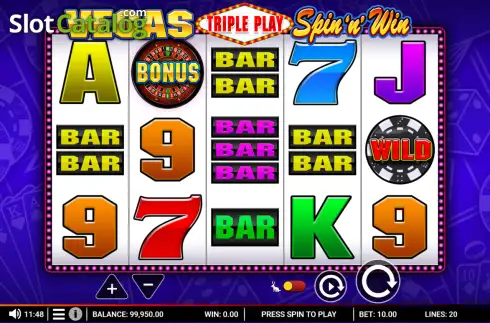 Скрин2. Vegas Triple Pay Spin 'n' Win (Rogue) слот
