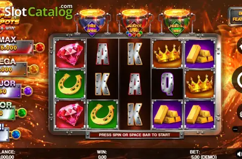 Скрин2. Triple Fire Pots слот