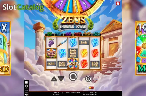 Скрин3. Zeus Thunder Tower слот