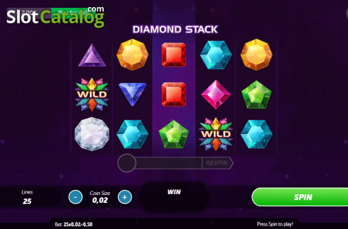 Скрин2. Diamond Stack слот