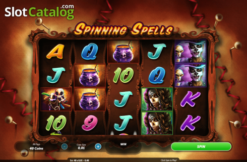 Скрин2. Spinning Spells слот