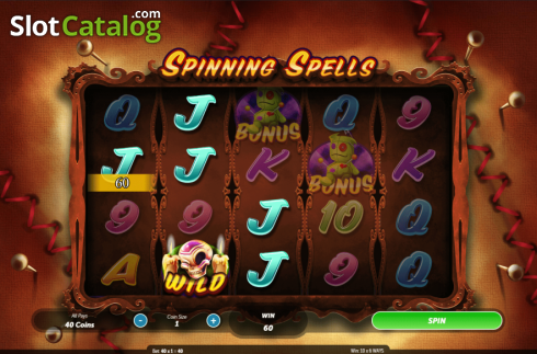 Скрин3. Spinning Spells слот