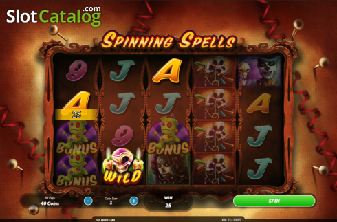 Скрин5. Spinning Spells слот
