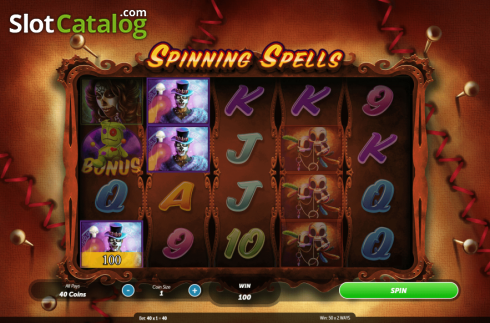 Скрин6. Spinning Spells слот