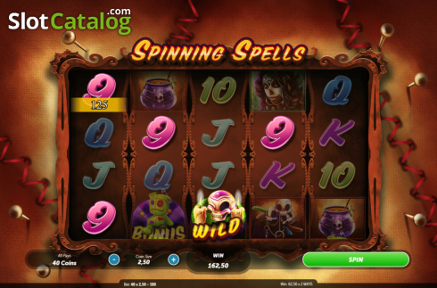 Скрин7. Spinning Spells слот
