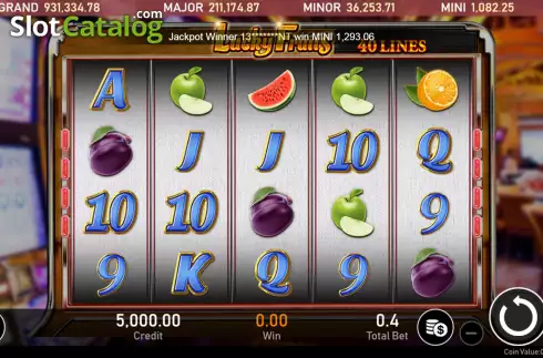 Скрин2. Lucky Fruits (Royal Slot Gaming) слот
