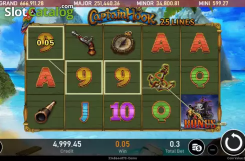 Скрин3. Captain Hook слот