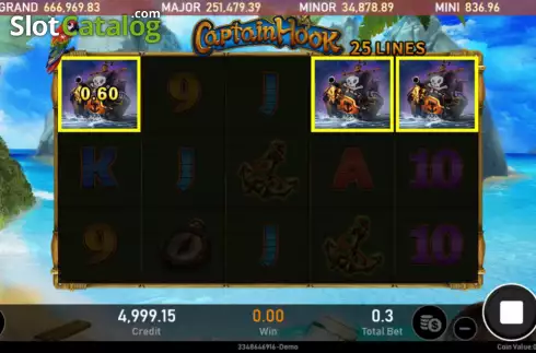 Скрин4. Captain Hook слот