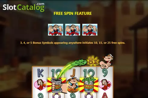 Скрин9. Popeye (Royal Slot Gaming) слот