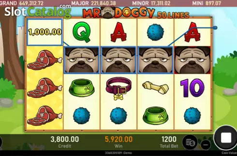 Скрин3. Mr.Doggy слот