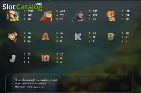 Скрин8. Tar Zan слот