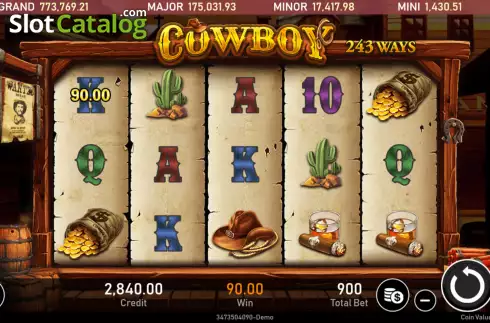 Скрин5. Cowboy (Royal Slot Gaming) слот