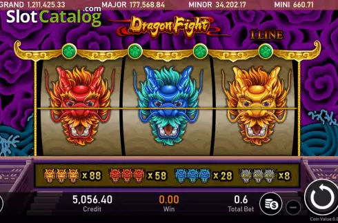 Скрин2. Dragon Fight (Royal Slot Gaming) слот
