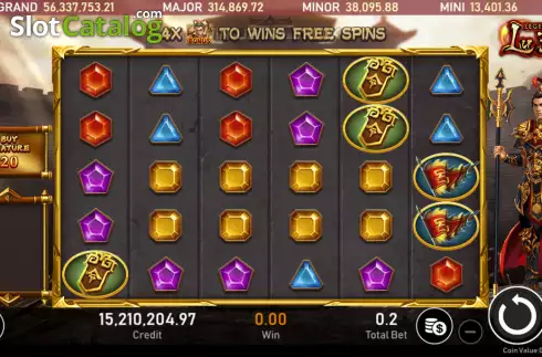 Скрин2. Legend of Lu Bu слот