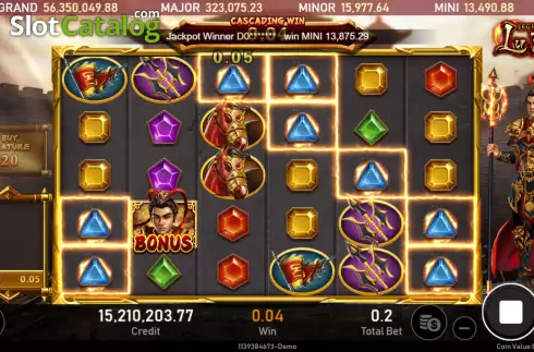 Скрин3. Legend of Lu Bu слот