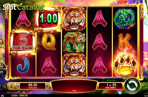 Скрин7. Blazing Tiger слот