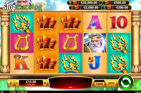 Скрин3. Zeus Rush Fever слот