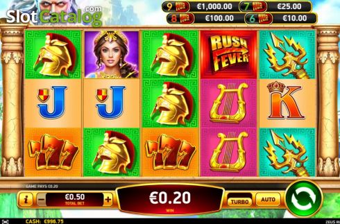 Скрин5. Zeus Rush Fever слот
