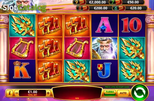 Скрин2. Zeus Rush Fever Deluxe слот