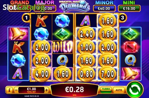 Скрин6. Immortal Ways Diamonds слот