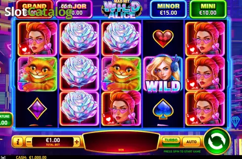 Скрин2. Mad Hit Wild Alice слот