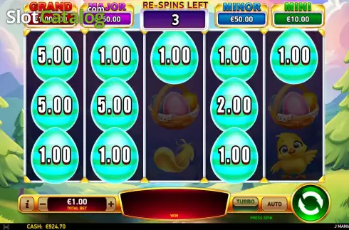 Скрин9. J Mania Golden Eggs слот