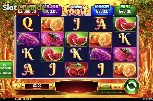 Скрин2. Go High Fruit слот