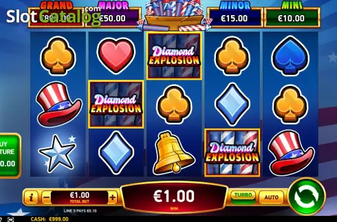 Скрин3. Diamond Explosion Patriots слот