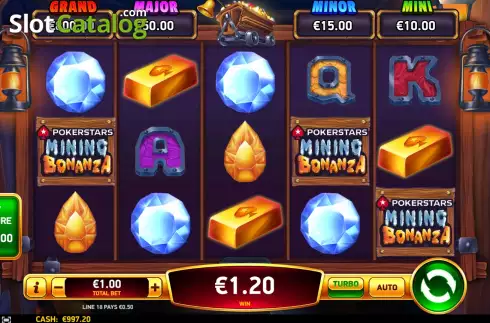 Скрин3. Pokerstars Mining Bonanza слот