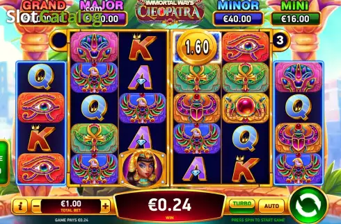 Скрин3. Immortal Ways Cleopatra слот
