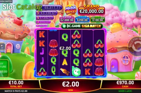 Скрин3. BC.Game Giga Match слот