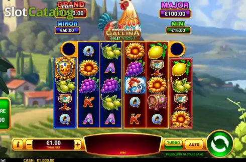 Скрин2. Immortal Ways Gallina Harvest слот