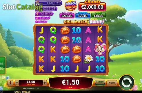 Скрин3. Giga Match Bunny слот