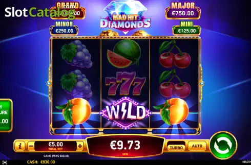 Скрин3. Mad Hit Diamonds слот