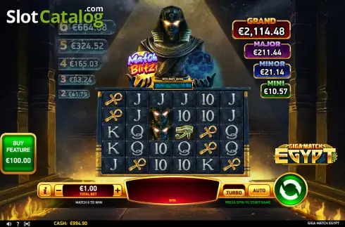 Скрин2. Giga Match Egypt слот