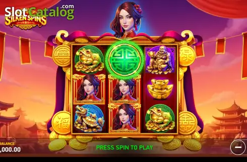 Скрин2. Silken Spins слот