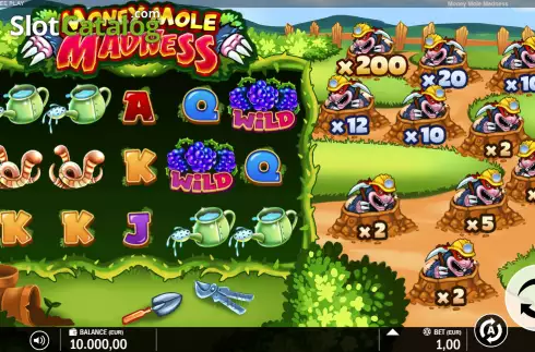 Скрин2. Money Mole Madness слот