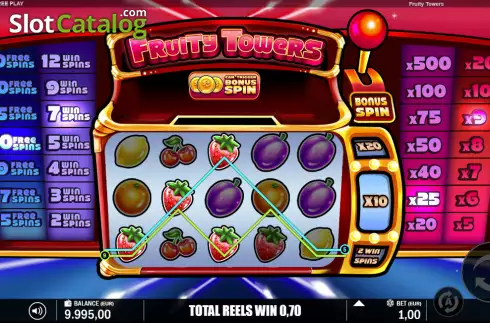 Скрин3. Fruity Towers слот