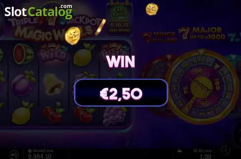 Скрин3. Triple 777 Jackpot Magic Wheels слот