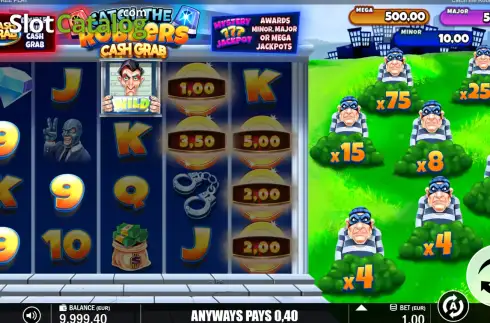 Скрин3. Catch the Robbers Cash Grab слот