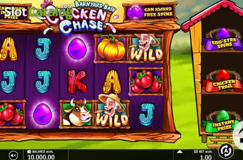 Скрин2. Barnyard Bash Chicken Chase слот